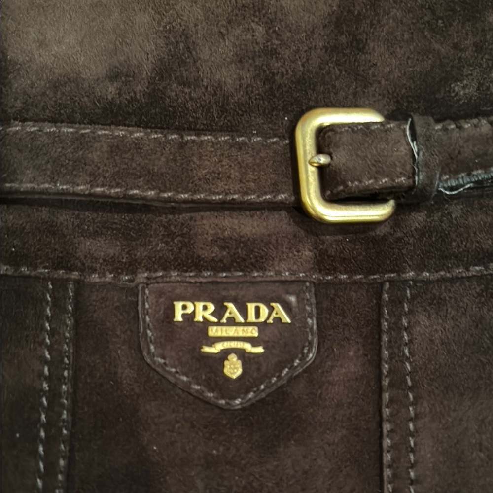 Prada Suede Riding Boots - Picture 2 of 8